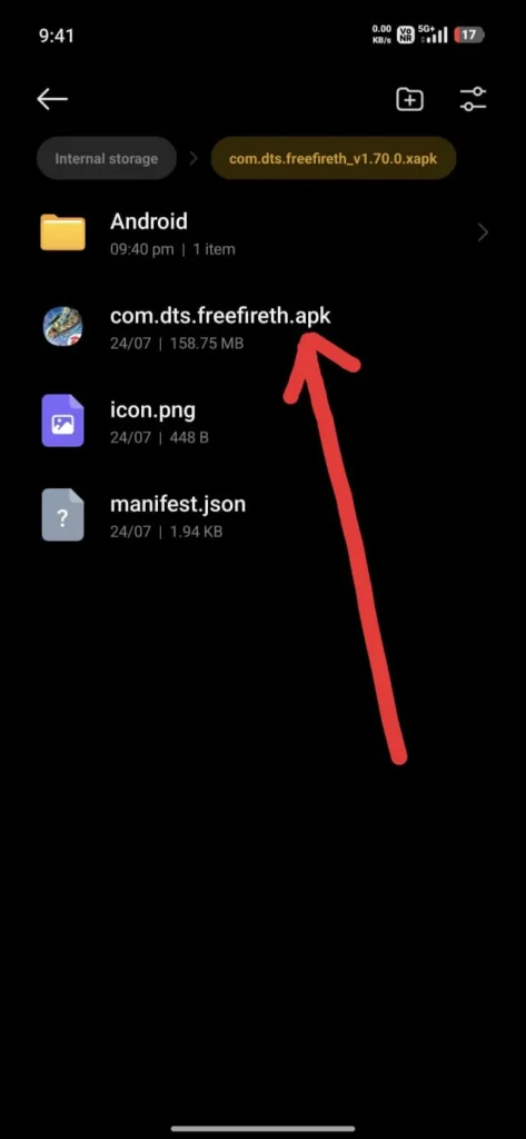 Easy Installation Guide For Free fire 20222: Click on the APK